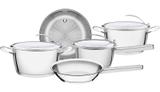 Jogo De Panelas Aço Inox Com Fundo Triplo 5 Peças Tramontina 65360/294 - Tramontina farroupilha