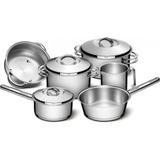 Jogo de panelas aço inox com fundo triplo 6 peças - SOLAR - Tramontina