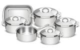 Jogo De Panelas Aço Inox Com Fundo Triplo 6 Peças Tramontina 65500/000 - Tramontina farroupilha