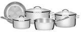 Jogo De Panelas Aço Inox Com Fundo Triplo Solar - 5 Peças - Tramontina