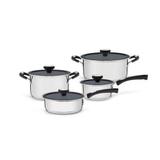 Jogo De Panelas Aço Inox Com Revestimento Cerâmico Interno 4 Peças 65120026 Tramontina