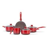 Jogo de panelas ceramica life smart brinox 5pe atilde as -