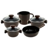 Jogo de Panelas Cerâmica Trevalla Gourmet Cheff Chocolate - by Ceraflame