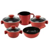 Jogo de Panelas Cerâmica Trevalla Gourmet Cheff Pomodoro - by Ceraflame