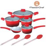 Jogo De Panelas De Cerâmica 8 Peças Masterchef Com Pegadores - Master chef