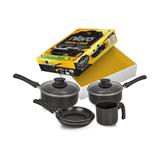 Jogo de Panelas Nigro 5 Peças Antiaderente Homecook