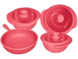 Jogo de Panelas Oxford Cerâmica Rosê - 4 Peças Linea