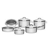 Jogo De Panelas Tramontina 65500040 Solar 6 Peças Aço Inox