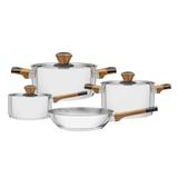 Jogo De Panelas Tramontina Brava 65180310 Baquelite 4 Peças Inox