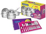 Jogo de Panelas Tramontina Inox 5 Peças - Solar 65510/240