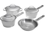 Jogo de Panelas Tramontina Inox Fundo Triplo - 4 Peças Allegra 65650/271