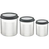 Jogo de Potes Cucina - 3 peças - Inox Preto - Tramontina