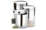 Jogo De Potes Inox Com Tampa 3pc Brinox