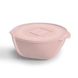 Jogo de Potes Plásticos com Tampa 12 Peças UZ Rosa