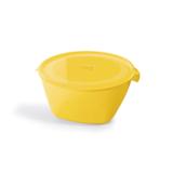 Jogo de Potes Plásticos com Tampa 6 Peças UZ Amarelo