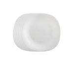 Jogo de Prato Opal Quadra Raso Sobremesa 20 cm - Casa Linda