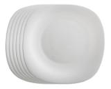 Jogo De Prato Opal Veneza Quadrado Raso 26 Cm Jantar Almoço - Proinox
