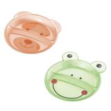 Jogo de Prato para bebê 2 unidades Sapo e Urso Rasos - Multikids