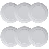 Jogo De Prato Raso 6 Peças Em Porcelana 3497017.00 Germer
