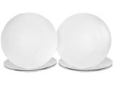Jogo de Pratos de Porcelana Redondo Branco - Raso Casamiga EGC100/PR6 Peças
