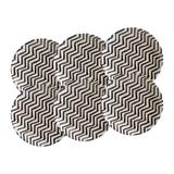 Jogo de Pratos de Sobremesa 6 Peças Porto Brasil Chevron 14968301