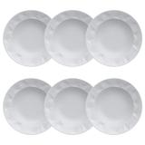 Jogo De Pratos Fundos 6 Peças 24cm Edros 1897015.00 Germer
