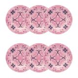 Jogo De Pratos Fundos Oxford 6 Peças 23cm Floreal Hana