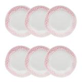 Jogo De Pratos Fundos Oxford Ryo Porcelana 6 Peças 22.5cm Paris