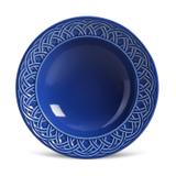 Jogo de Pratos Fundos Porto Brasil Cestino Azul Navy 6 Unid