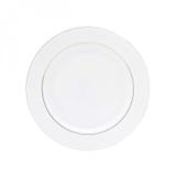 Jogo de Pratos Rasos Porcelana 6 Peças 27cm Nice Wolff Rojemac Branco/Dourado