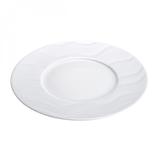 Jogo de Pratos Rasos Porcelana 6 Peças 27cm Vague Wolff Rojemac Branco