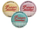 Jogo de Pratos Redondo Cerâmica 3 Peças - Daily Burger