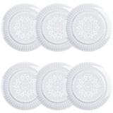 Jogo De Pratos Sobremesa 22cm 6 Peças Palace 7297010 Germer