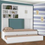 Jogo de Quarto Chiara 3 Peças Módulo Aéreo e Cama com Auxiliar Phoenix Baby