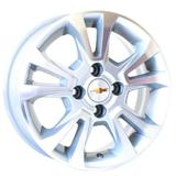 Jogo de Rodas Chevrolet Onix Ltz Aro 14 x 6,0 4x100 ET39 R42 Prata Diamantado - Kr wheels