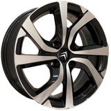 Jogo de Rodas Citroen Cactus Aro 16 x 6,0 4x108 ET25 ZK865 Preto Diamantado - Kr wheels