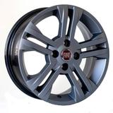 Jogo de Rodas Fiat New Palio KRMAI R17 Aro 15 x 6 4x98 Grafite Fosco