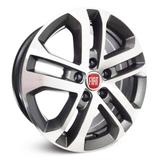 Jogo de Rodas Fiat Toro Aro 16 x 6,0 5x110 ET28 R73 Grafite Fosco Diamantado - Krmai