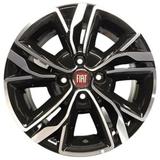 Jogo de Rodas Fiat Uno Way Sporting Aro 14 x 6,0 4x98 ET35 R88 Preto Diamantado - Kr wheels
