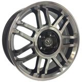 Jogo de Rodas Gol GT Snowflackes Aro 15 x 6,0 4x100 ET38 VW R83 Preto Diamantado - Krmai