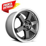 Jogo de Rodas KR K-57 TE37 aro 15" furação 4X100 acabamento preto e diamante tala 7,5 ET 32 - Krmai