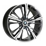 Jogo de Rodas KR R-55 Bmw 4 Series aro 17" furação 4X100 acabamento grafite e diamante tala 7 ET 40 - Krmai
