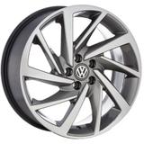 Jogo de Rodas New Polo Aro 15 x 6,0 5x100 ET38 Volkswagen R93 Grafite Diamantado - Kr wheels