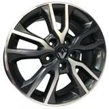 Jogo de Rodas Renault Fluence Aro 16 x 6,0 5x114,3 ET43 R98 Grafite Diamantado Escuro - Krmai