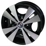 Jogo de Rodas Trevo Aro 13 x 5,5 4x108 ET40 R39 Preto Diamantado - Kr wheels