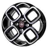 Jogo de Rodas Uno Sporting R60 Aro 14 x 6,0 4x98 ET35 Fiat Preta Diamantada - Krmai