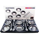 Jogo De Sobremesa Verão Martinox 12 Peças Aço Inox