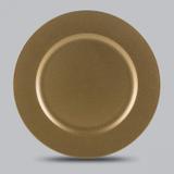 Jogo de Sousplat de Plástico 6 Peças 33cm Bon Gourmet Rojemac Dourado