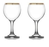 Jogo De Taça de Água 6 Pcs 250ml Misket Atlântica Vidro Mimo - Não definido