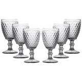 Jogo de Taças Bico de Abacaxi Transparente 240ML 6 Peças - Cmz